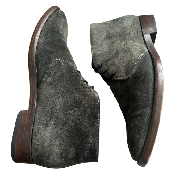 FRYE CHARCOAL SUEDE WESTON CHUKKA BOOTS SIZE 12 main image 8